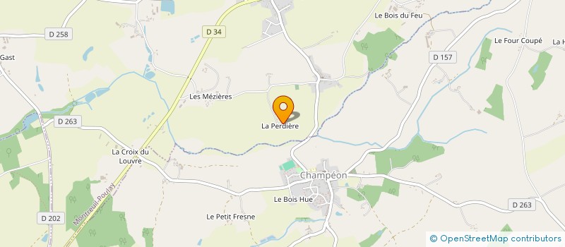 localisation de l'entreprise MADAME AMANDINE PAILLASSE  MONTREUIL-POULAY