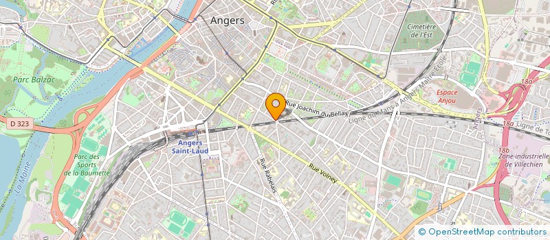 localisation de l'entreprise MADAME AMANDINE PAILLAT  ANGERS