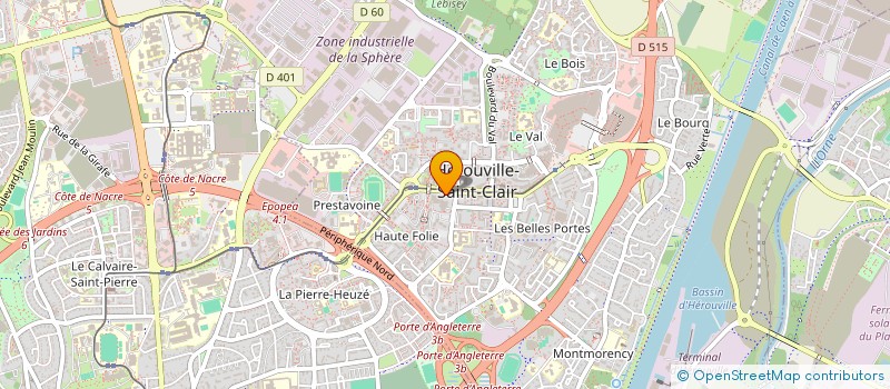 localisation de l'entreprise MADAME AMANDINE PAMBEYEN à HEROUVILLE SAINT CLAIR