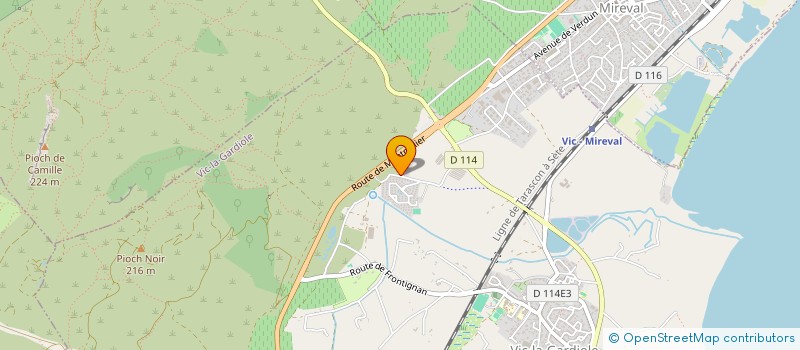 localisation de l'entreprise MADAME AMANDINE PANOS  VIC-LA-GARDIOLE