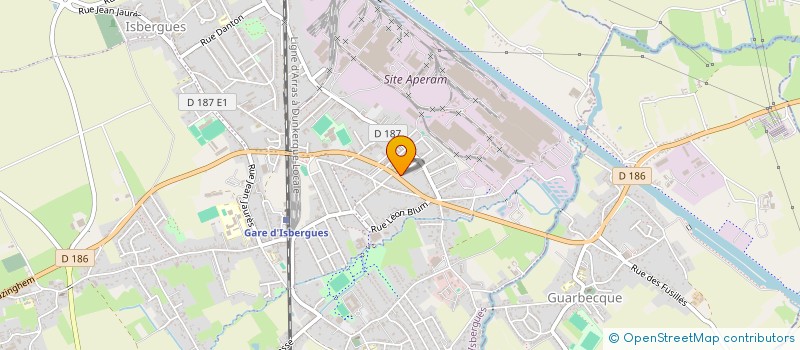 localisation de l'entreprise MADAME AMANDINE PAQUE  ISBERGUES