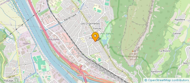 localisation de l'entreprise MADAME AMANDINE PAQUET  SAINT-EGREVE