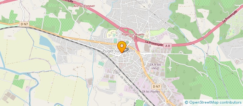 localisation de l'entreprise MADAME AMANDINE PARIS  PUGET-SUR-ARGENS