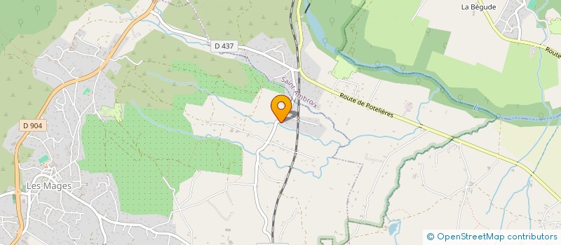 localisation de l'entreprise MADAME AMANDINE PARRA  LES MAGES