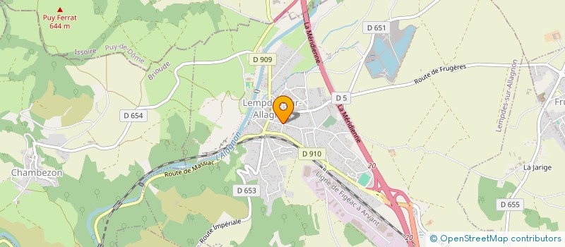 localisation de l'entreprise MADAME AMANDINE PELISSERO  LEMPDES-SUR-ALLAGNON