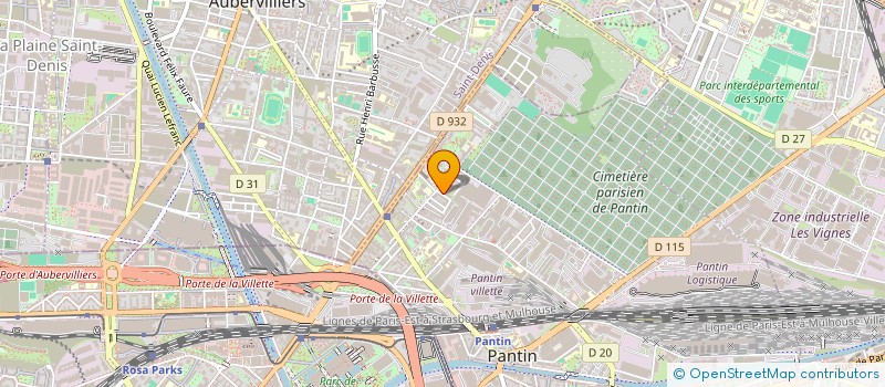 localisation de l'entreprise MADAME AMANDINE PENOT  PANTIN