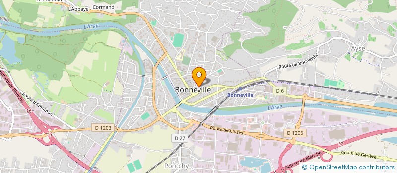 localisation de l'entreprise MADAME AMANDINE PEREIRA  BONNEVILLE