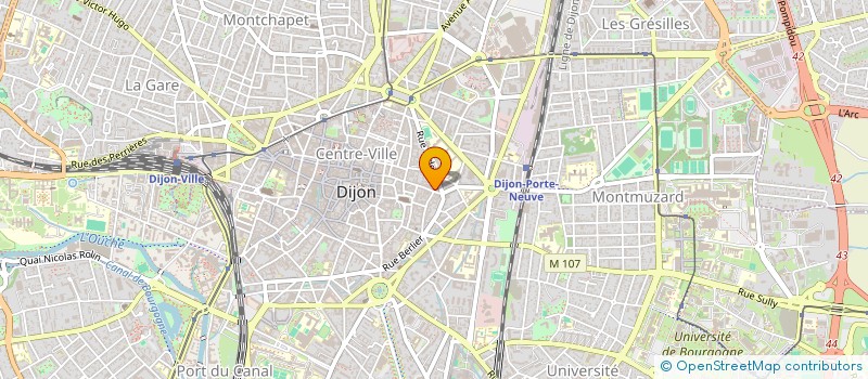 localisation de l'entreprise MADAME AMANDINE PEREZ à DIJON