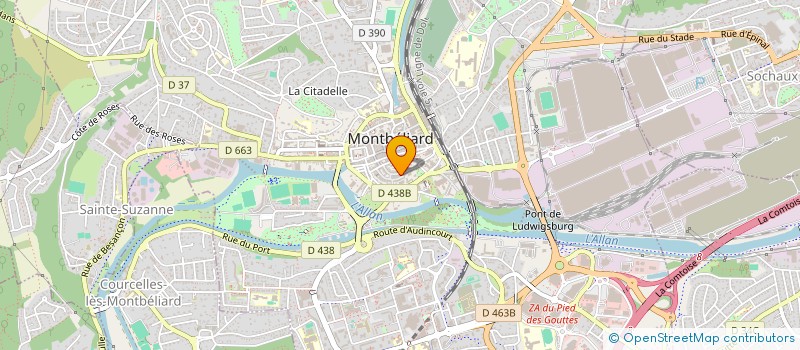 localisation de l'entreprise MADAME AMANDINE PERNET  MONTBELIARD