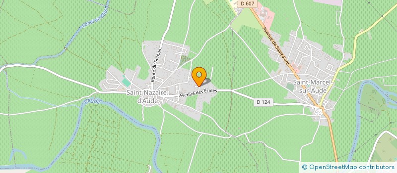 localisation de l'entreprise MADAME AMANDINE PERONNE  SAINT-NAZAIRE-D'AUDE