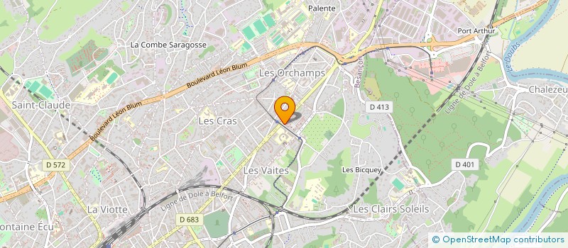 localisation de l'entreprise MADAME AMANDINE PESEUX  BESANCON