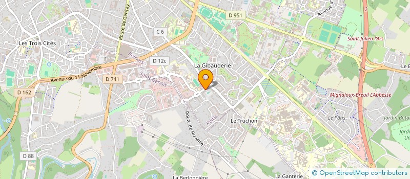localisation de l'entreprise MADAME AMANDINE PETIT à POITIERS