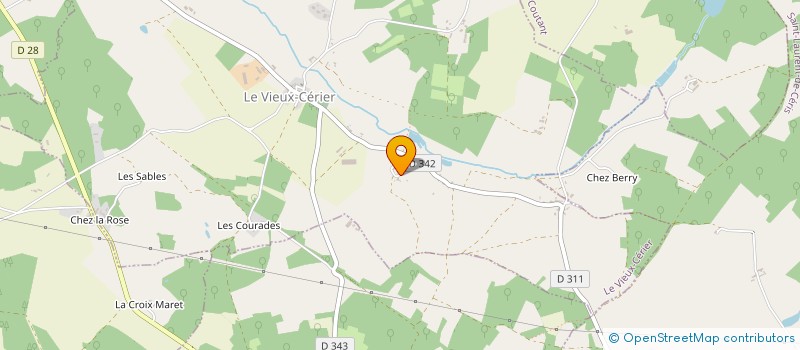 localisation de l'entreprise MADAME AMANDINE PEYTUREAU  LE VIEUX-CERIER