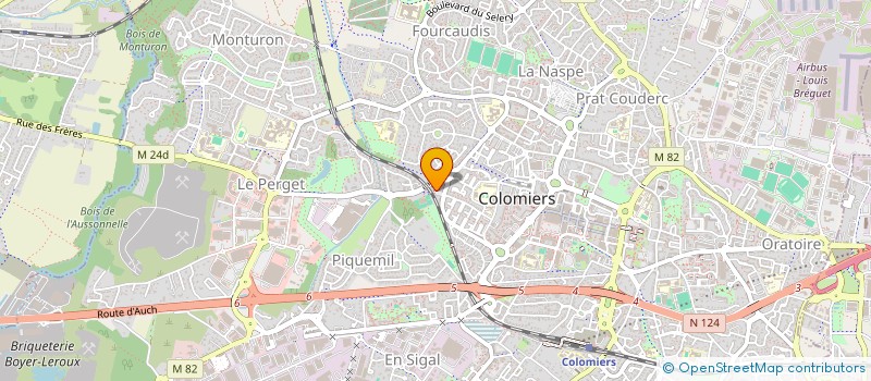 localisation de l'entreprise MADAME AMANDINE PHILIPPE à COLOMIERS