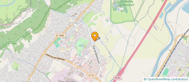 localisation de l'entreprise MADAME AMANDINE PIAZZA  CROLLES