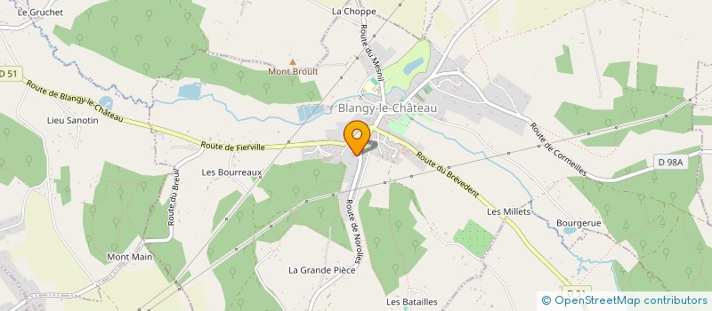 localisation de l'entreprise MADAME AMANDINE PICAVET  BLANGY-LE-CHATEAU