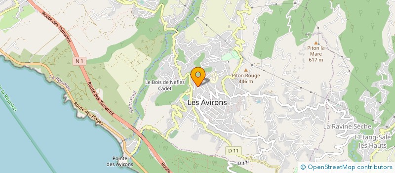 localisation de l'entreprise MADAME AMANDINE PIERRE  LES AVIRONS