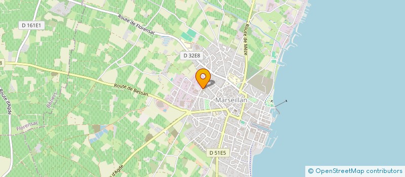 localisation de l'entreprise MADAME AMANDINE PIERRE à MARSEILLAN