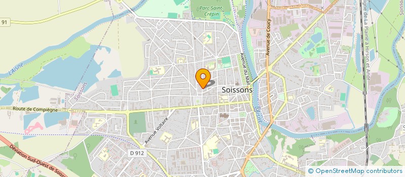 localisation de l'entreprise MADAME AMANDINE PLANTIN à SOISSONS