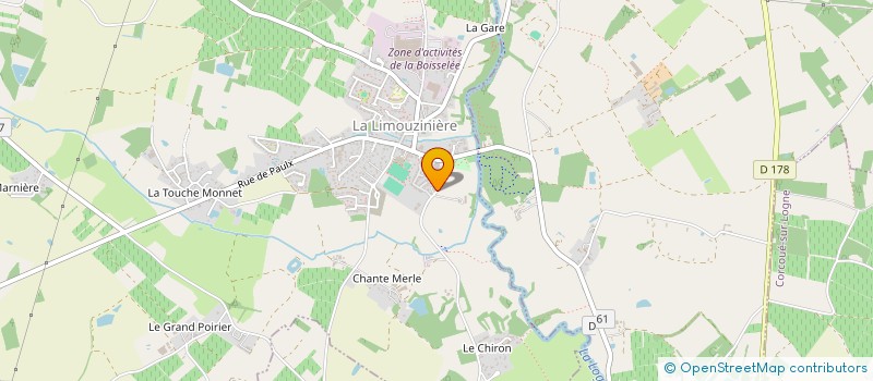 localisation de l'entreprise MADAME AMANDINE POIRIER  LA LIMOUZINIERE