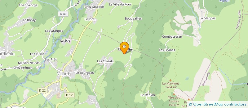 localisation de l'entreprise MADAME AMANDINE PONTIER  VILLARD