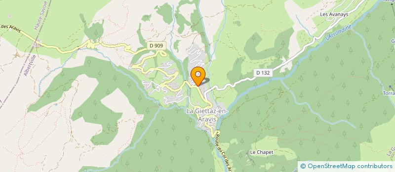 localisation de l'entreprise MADAME AMANDINE PORRET  LA GIETTAZ
