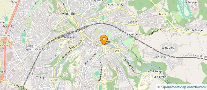 localisation de l'entreprise MADAME AMANDINE POSTIC  MORLAIX