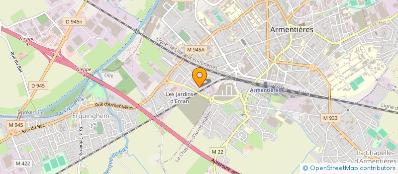 localisation de l'entreprise MADAME AMANDINE POUCHAIN  ERQUINGHEM-LYS