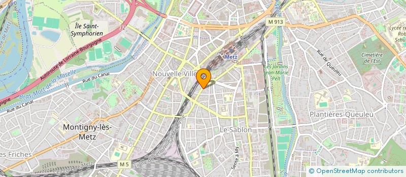 localisation de l'entreprise MADAME AMANDINE POULAIN  METZ