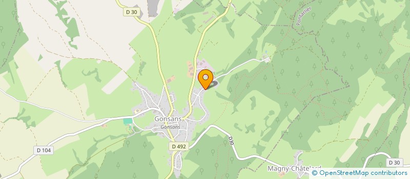 localisation de l'entreprise MADAME AMANDINE POURCELOT  GONSANS