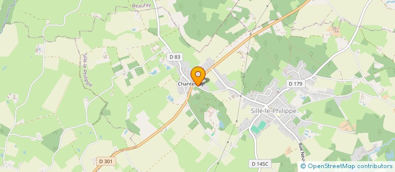 localisation de l'entreprise MADAME AMANDINE PREZELUS  SILLE-LE-PHILIPPE