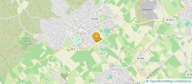 localisation de l'entreprise MADAME AMANDINE PRIN  PIGNAN