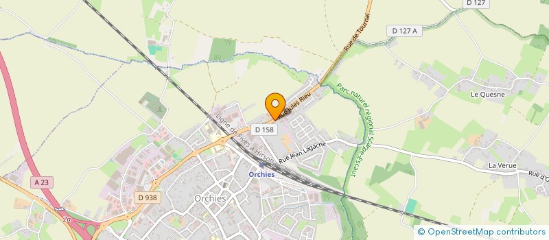 localisation de l'entreprise MADAME AMANDINE PROVOTAL  ORCHIES