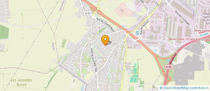 localisation de l'entreprise MADAME AMANDINE QUENEL à CORBAS