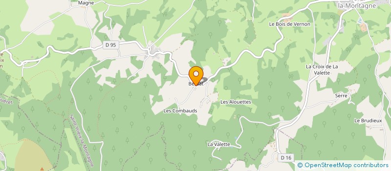 localisation de l'entreprise MADAME AMANDINE QUINCONNEAU à SAINT-YRIEIX-LA-MONTAGNE