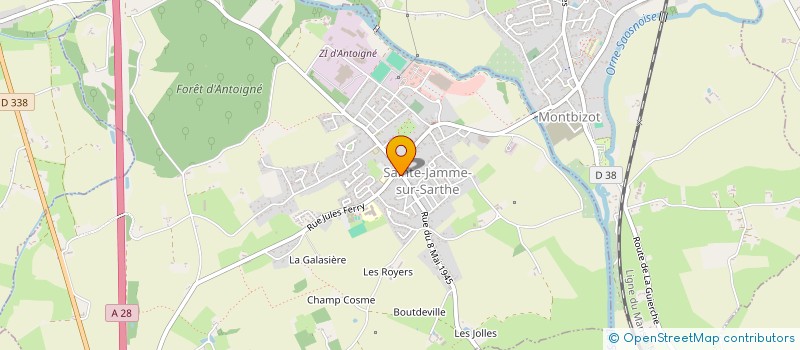 localisation de l'entreprise MADAME AMANDINE RACHET  SAINTE-JAMME-SUR-SARTHE