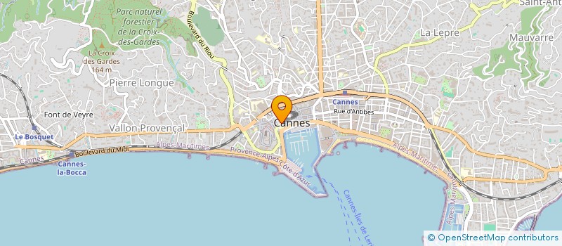 localisation de l'entreprise MADAME AMANDINE RAIMBAUD à CANNES