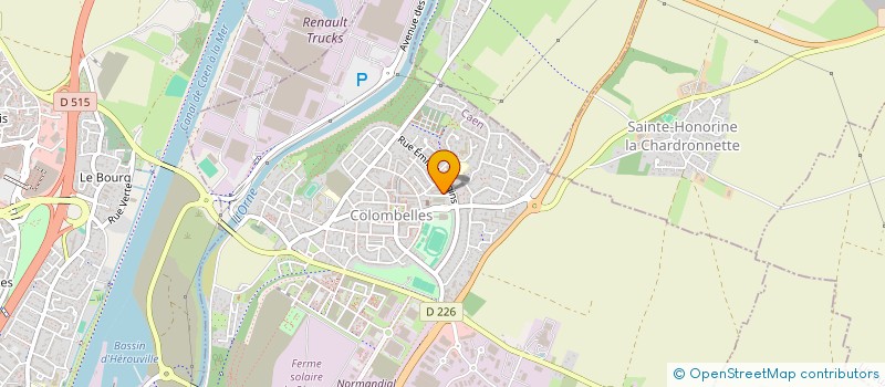 localisation de l'entreprise MADAME AMANDINE RATTIER  COLOMBELLES