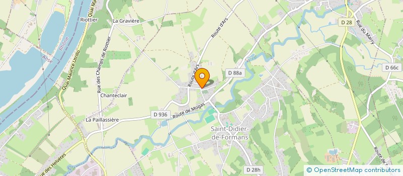 localisation de l'entreprise MADAME AMANDINE REBOUILLAT  SAINT-DIDIER-DE-FORMANS