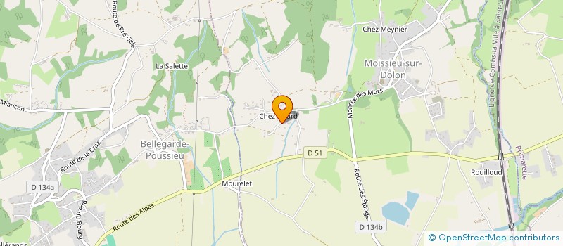 localisation de l'entreprise MADAME AMANDINE REGUILLON  MOISSIEU-SUR-DOLON