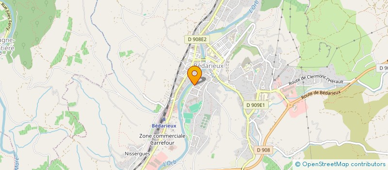 localisation de l'entreprise MADAME AMANDINE REMY  BEDARIEUX