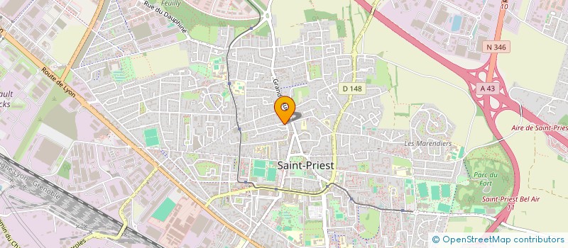 localisation de l'entreprise MADAME AMANDINE RENE  SAINT-PRIEST