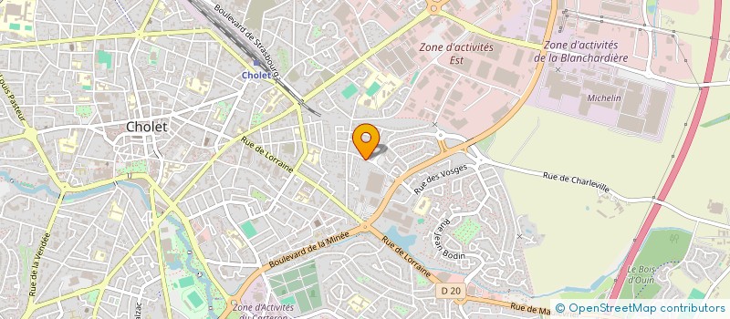 localisation de l'entreprise MADAME AMANDINE RETHORE à CHOLET