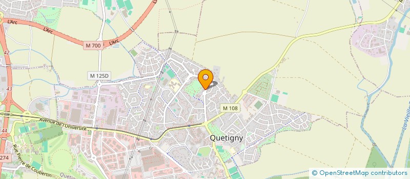 localisation de l'entreprise MADAME AMANDINE REY à QUETIGNY