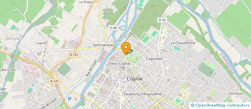localisation de l'entreprise MADAME AMANDINE REZEAU à COGNAC