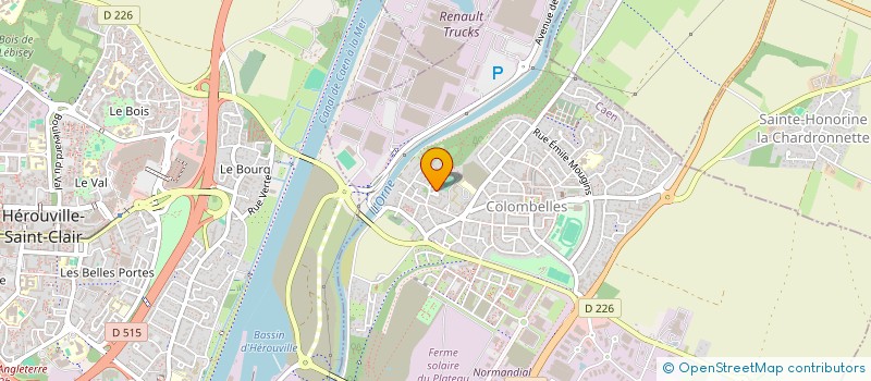 localisation de l'entreprise MADAME AMANDINE RIBAS  COLOMBELLES