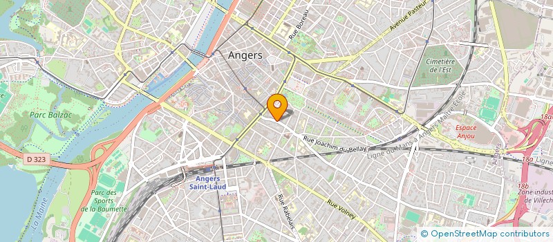localisation de l'entreprise MADAME AMANDINE RICART AGUILAR  ANGERS