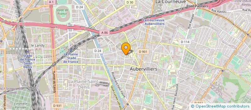 localisation de l'entreprise MADAME AMANDINE RICHARD à AUBERVILLIERS