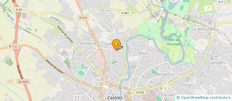 localisation de l'entreprise MADAME AMANDINE RIOLS  CASTRES