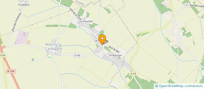 localisation de l'entreprise MADAME AMANDINE RIQUIER  MARCILLY-LA-CAMPAGNE